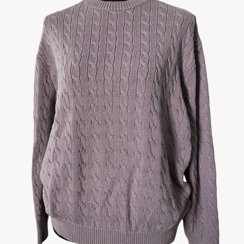 Gant/Brandy Melville Cable Sweater Taupe